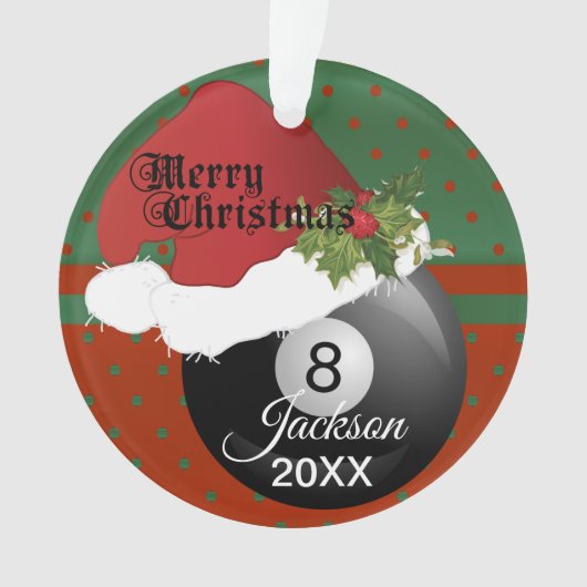 Vakantiedrukontwerp | DIY-naam Ornament (voorkant)