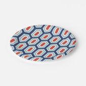 Vakantiedrukpapier voor moderne geometrische patro papieren bordje (Gekanteld)