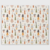 Vakantieduisveeg - Beste wandelpapier, kerstboom Cadeaupapier (Vlak)