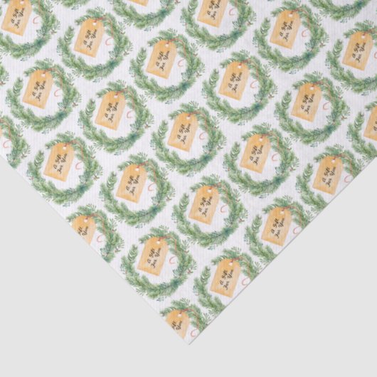 Vakantieduur met cadeau-Label Tissuepapier (Detail)