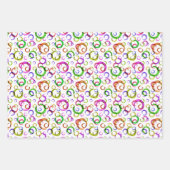 Vakantieduur, retro inpakpapier vel (Voorkant)