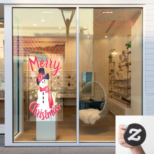 Vakantieduur van glas voor decoratieve ruiten raamsticker (Winkelraam)