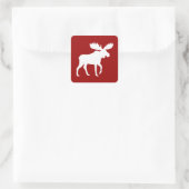 Vakantieeland Eland Vierkante Sticker (Tas)