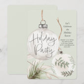 Vakantiefeest Boho Baubles Feestdagenkaart (Voorkant / Achterkant)