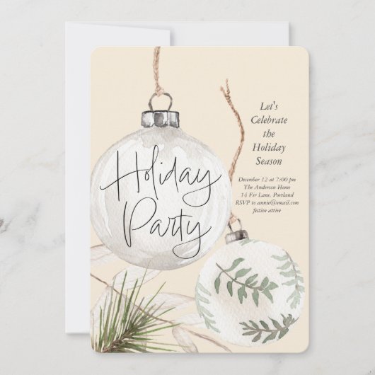 Vakantiefeest Boho Baubles Feestdagenkaart (Voorkant)