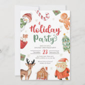 Vakantiefeest Jingle en Mingle Christmas Santa Kaart (Voorkant)