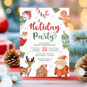 Vakantiefeest Jingle en Mingle Christmas Santa Kaart