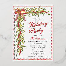 Vakantiefeest Mistletoe Bow Modern Kerstfeest