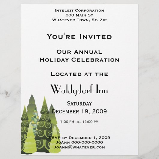 Vakantiefeest voor feestdagen flyer (Voorkant)