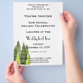 Vakantiefeest voor feestdagen flyer (Hand)