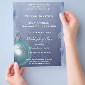 Vakantiefeest voor feestdagen flyer (Hand)