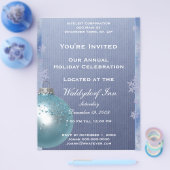 Vakantiefeest voor feestdagen flyer (Enkel)