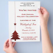 Vakantiefeest voor feestdagen flyer (Hand)