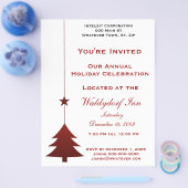 Vakantiefeest voor feestdagen flyer (Enkel)