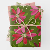 Vakantieflora cadeauverpakking inpakpapier vel (In situ)