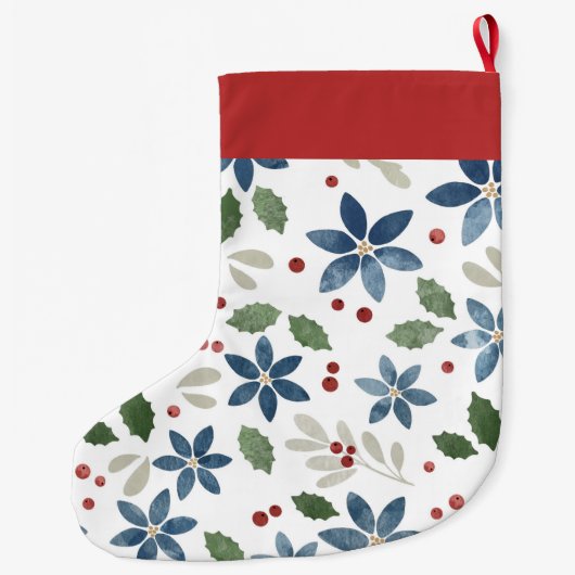 Vakantiefloralstock Grote Kerstsok (Achterkant)