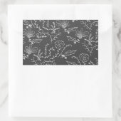 vakantiefornamenten rechthoekige sticker (Tas)