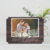 VAKANTIEFOTO | Bewerkbare rustieke kerst Kaart (Staand voorkant)