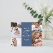 Vakantiefoto Briefkaart Blue Dit is Joy (Staand voorkant)