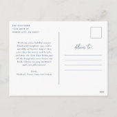 Vakantiefoto Briefkaart Blue Dit is Joy (Achterkant)