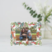 Vakantiefoto Briefkaart Fox Woodland Design (Staand voorkant)