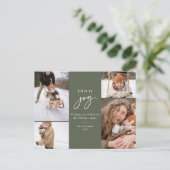 Vakantiefoto Briefkaart Green Dit is Joy (Staand voorkant)