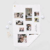 Vakantiefoto Collage Moderne Vreugdevolle Momenten Golfhanddoek (Insitu)