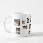 Vakantiefoto Collage Moderne Vreugdevolle Momenten Koffiemok (Links)