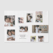 Vakantiefoto Collage Moderne Vreugdevolle Momenten Tissuepapier (Voorkant)