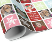Vakantiefoto collage op maat inpakpapier (Rol Hoek)