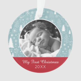 Vakantiefoto | Lichtblauw vakantiebos Ornament