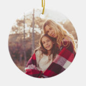 Vakantiefoto Ornament met familienaam en jaar (Voorkant)