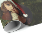 Vakantiefoto Ornamenten Aangepaste kerstboom Cadeaupapier (Rol Hoek)