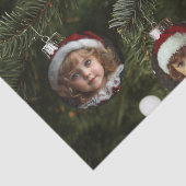 Vakantiefoto Ornamenten Aangepaste kerstboom Tissuepapier (Detail)