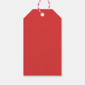 Vakantiefoto van het moderne rode geschulpte Lijst Cadeaulabel (Achterkant)