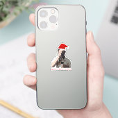 Vakantiefotograaf Kerst Sticker (Telefoon)