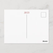 Vakantiefotokaart Eenvoudig kerstscript Briefkaart (Achterkant)
