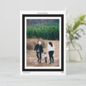 VAKANTIEFOTOKAART FEESTDAGENKAART (Staand voorkant)