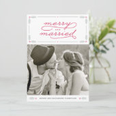 Vakantiefotokaart voor gezelschapsPassen getrouwd Feestdagenkaart (Staand voorkant)