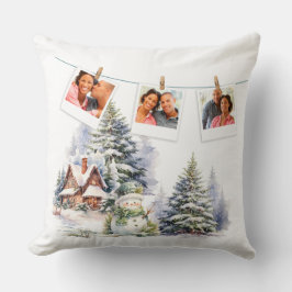 Vakantiefoto's op New Year's Faux Gold Foil Style Kussen