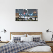 Vakantiefun bij Canalside Canvas Afdruk (Insitu (Slaapkamer))