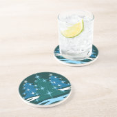 Vakantiegaand Onderzetter Blauw kerstcadeautje (Zijkant)