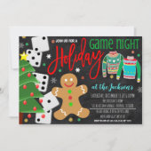 Vakantiegame Night Party nodigt u uit Kaart (Voorkant)