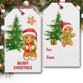 Vakantiegan Gingerbrood Man Cadeaulabel