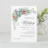 Vakantiegang Botanische Greenery Corporate Party Kaart (Staand voorkant)