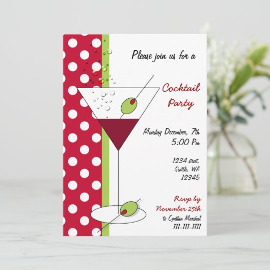 Vakantiegang Cocktails Kaart (Staand voorkant)