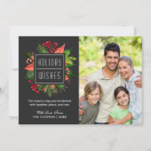 Vakantiegangers Gezegden kerstfoto Feestdagenkaart (Voorkant)