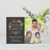 Vakantiegangers Gezegden kerstfoto Feestdagenkaart (Staand voorkant)