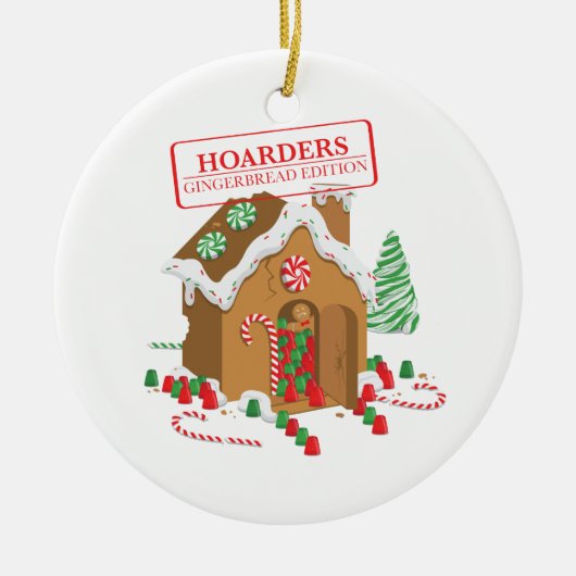 Vakantiegangers Keramisch Ornament (Voorkant)