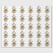 Vakantiegangers van de Giraffe Cadeaupapier (Vlak)
